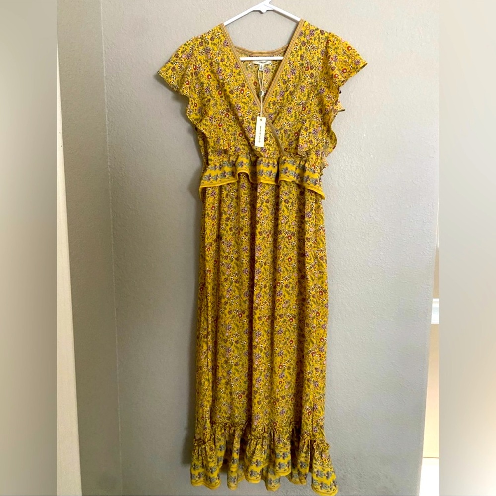 🚨FINAL SALE🚨 NWOT MAX STUDIO BOHO MULTI FLORAL MIDI DRESS